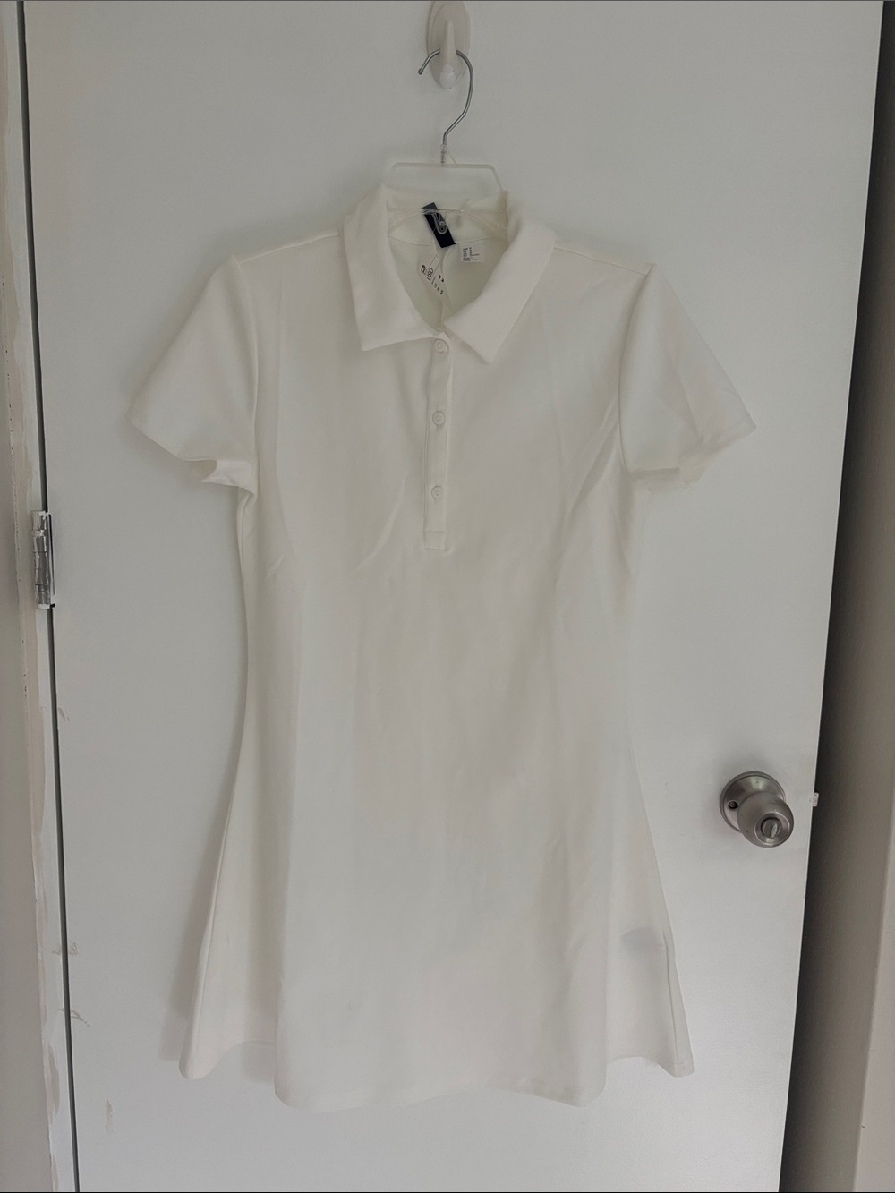 H&M Cream Short Sleeve Polo Dress - Picture 2 of 5